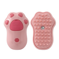 Brosse à poils d'animaux de compagnie Peigne pour chien et chat Nettoyant pour bain de massage à la vapeur pour le toilettage Brosse à épilation pour chat Brosse à vapeur