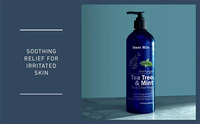 Gel Douche Corporel Herbal Anti-Fongique 100% Naturel et Biologique à l'Arbre à Thé et à la Menthe Soap Star Master pour Femmes Adultes Conforme MSDS
