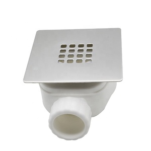 Bathroom Plastic <strong>Shower</strong> Drains <strong>Outlet</strong> 40mm for Bathroom Siphon with Stainless Steel Cover - Product Image 1