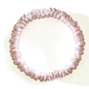 Pour une mode de haute qualité, chouchous pour cheveux 100% soie de mûrier véritable, couleurs assorties, attaches pour queue de cheval - Product Image 6