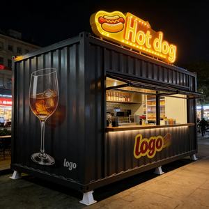 Café en conteneur de 20 pieds, café préfabriqué en conteneur, kiosque en conteneur moderne pour les entreprises - Product Image 3