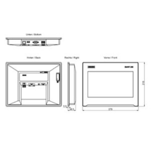1000อัจฉริยะ6AV6648-0EE11-3AX0SIMATIC HMI V5แผงควบคุมรุ่นที่5การดำเนินการแบบสัมผัส6AV6648-0EE1แสดงผลแบบจอกว้างขนาด10" - Product Image 3