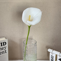 L-R126 Vente en gros de fleurs artificielles de haute qualité au toucher réel, Calla Lily pour centre de table, bouquet de mariée et décoration de mariage