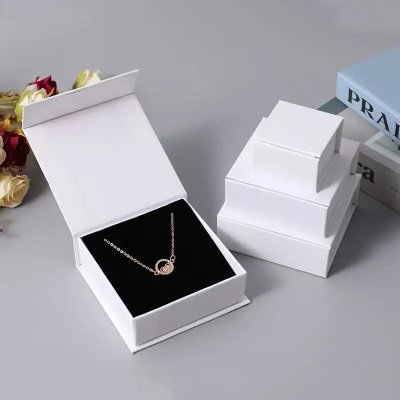 Xinxing Custom Wholesale Ring Necklace Pendant Flip Gift Magnetic Box Packaging Paper Boxes For Jewelry Accessories