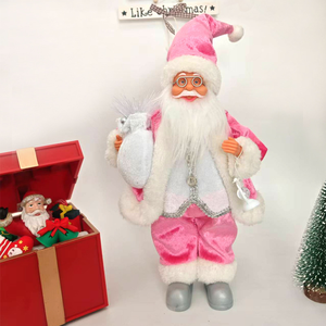 Muñeco de Papá Noel de pie de alta calidad con mochila, nueva decoración navideña para el hogar y la tienda, muestra una figura festiva - Product Image 3