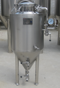 Fermentador cónico casero de acero inoxidable <span class=keywords><strong>100L</strong></span> 200L con fermentación refrescante para equipos de elaboración de cerveza - Product Image 2