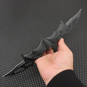 <span class=keywords><strong>Couteau</strong></span> de poche pliable tactique de survie pour la chasse et le camping en plein air, <span class=keywords><strong>couteau</strong></span> à lame double en acier inoxydable créatif - Product Image 4