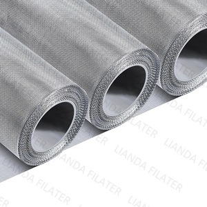 LIANDA Fine 0.1mm 304 316 316L Feutre de fibre d'acier inoxydable (FZ-2MM) Couche de diffusion de gaz de pile à combustible PEM en métal avec trous carrés - Product Image 6