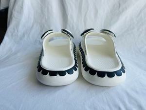 Tongs blanches en EVA 37 230MM 38 240MM 39 250MM 40 260MM avec semelle amortie 40MM, pantoufles d'intérieur à bout ouvert - Product Image 4