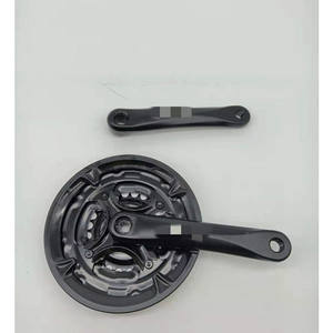 Pédalier de vélo en alliage d'aluminium 170 mm, plateaux creux, noir, 8 vitesses, 24 vitesses - Product Image 4