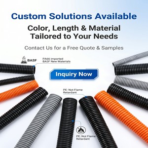 Tubo Corrugato Elettrico in Plastica da 20mm, Condotto Flessibile in Nylon ROHS con Materiale PA - Product Image 1