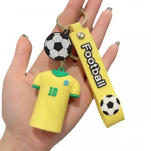 Porte-clés PVC Star de football - <span class=keywords><strong>Mini</strong></span> figurine pendentif de voiture souvenir - Product Image 1
