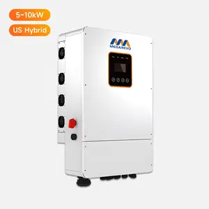 Megarevo 5kw 8kw 10kw Parallel Home Energy Storage Hybrid 48v Split Phase Inverte For Home Use