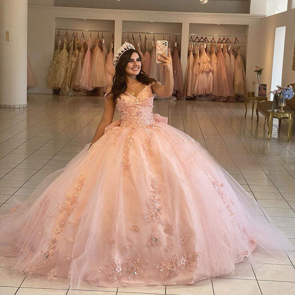 Big Puffy Pink Quinceanera Dresses Baby Pink Quinceanera Dresses