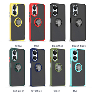 Funda de teléfono móvil de Tpu para <span class=keywords><strong>huawei</strong></span> p50pro p40, funda protectora de anillo magnético mate - Product Image 1