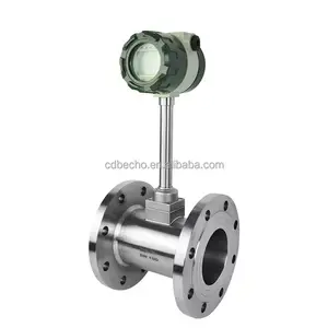 Vortex Flow Meter Price 4-20ma Hart 2 Wire Dn150 Dn50 With Temperature Compensation Vortex Flow Steam Meter