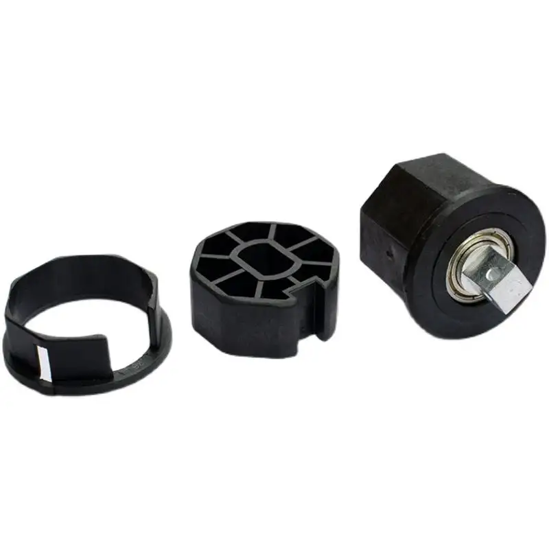 Kit motorizado de persianas enrollables para jardines de alta calidad, persianas Wifi de Tubo negro de 40mm, accesorios de Motor, corona