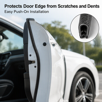 Protector de Borde para Puerta de Coche, en Forma de U, de PVC, con Servicio de Corte