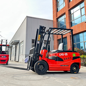 電動フォークリフトセルフリフティング3メートル格納式4トン3トンフォークリフト全地形スタッキングアタッチメント付き - Product Image 1