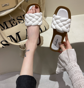 Sandalias Casuales de Cuero Genuino para Mujer, Modelo 2025, Sandalias Planas, Pantuflas de Verano, Cómodas para Exteriores y Playa, con Entresuela de TPU - Product Image 3