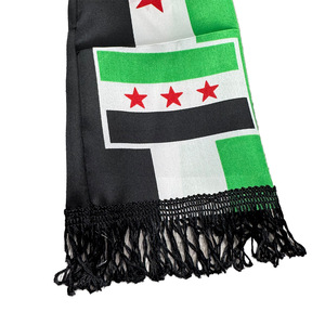カスタムシリアスカーフ卸売 15*135cm シリア建国記念日ギフト シリア国旗スカーフ アウトドア用 - Product Image 6