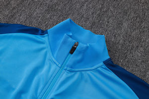 Combinaison d'entraînement unisexe à manches courtes, col rond, fermeture éclair intégrale, séchage rapide, automne-hiver, 25/26, vêtements de football des clubs européens de Barcelone - Product Image 3