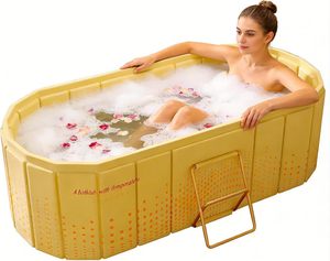 Nouvelle <span class=keywords><strong>baignoire</strong></span> pliable portable pour adultes, sans installation requise, isolation pour eau froide et chaude, <span class=keywords><strong>baignoire</strong></span> de salle de bain à domicile - Product Image 2