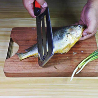 Cortador de repollo multiusos, rebanador de cebolla, cuchillo de doble hoja, rebanador de verduras, cuchillo limpiador de escamas de pescado