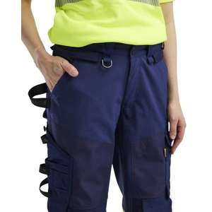 BLAKLADER - 711425138933C36 Pantalón Softshell Hi-Vis Mujer Azul marino/Amarillo-EAN 7330509879436 ROPA DE TRABAJO DE 2017 - Product Image 4