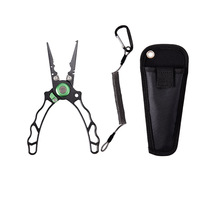 Pince de pêche avec poignée ergonomique innovante, résistante à la corrosion et à l'eau salée, outil multifonction pour enlever les hameçons, tressé