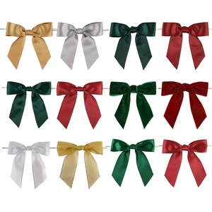<span class=keywords><strong>Ruban</strong></span> <span class=keywords><strong>en</strong></span> satin pré-fabriqué personnalisé <span class=keywords><strong>en</strong></span> polyester rose, 50 pièces/sac, pour nœuds <span class=keywords><strong>de</strong></span> <span class=keywords><strong>cadeau</strong></span>, par Webbing Factory - Product Image 6