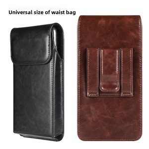 Étui de protection pour téléphone OPPO Senior Construction-Site en similicuir fait main avec fermeture magnétique, pochette <span class=keywords><strong>ceinture</strong></span> pour smartphones - Product Image 5