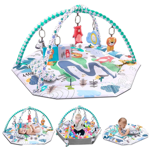 Tapis de jeu et couverture d'activité pour enfants et bébés XINDAS, unisexe, 2-4 ans, animaux, fitness, jeux, jouets de gym - Product Image 1