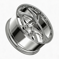 Rines SL 22x10 24x12 28x14 30x16 Personalizados de 2 Piezas, Aleación de Aluminio Pulido, Borde Profundo, Forjados, 6X135 6X139.7 para GMC Sierra