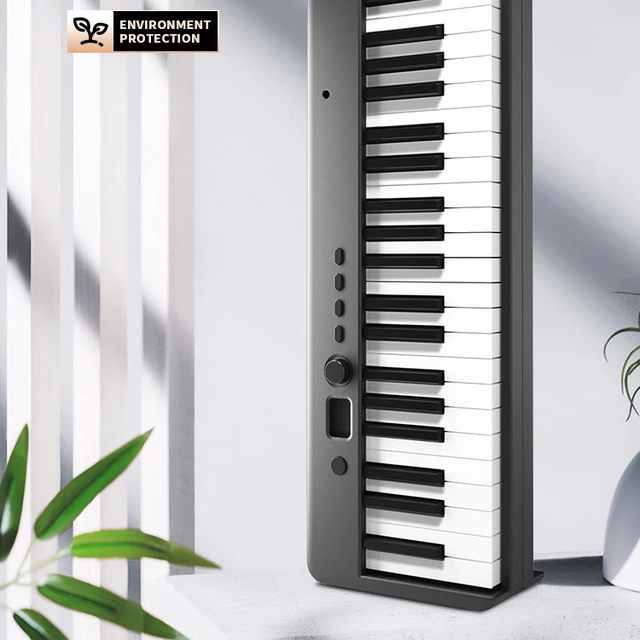 MIDIPLUS Portable ABS Electronic Hand Roll Piano 49 Keys Keyboard Folding Design for Musical Instruments & Accessories