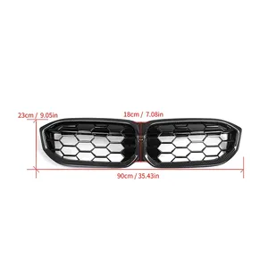 กระจังหน้าคาร์บอนไฟเบอร์แท้สำหรับรถยนต์ BMW ซีรีส์ 3 รุ่น G20 G21 LCI ปี 2023 ขึ้นไป ยี่ห้อ OLIVER - Product Image 6
