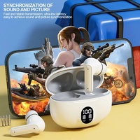 Nouveaux modèles de casques intra-auriculaires sans fil avec écran LED, pour le gaming et le sport, à réduction de bruit active (ANC), étanches IPX-6, son Hi-Fi