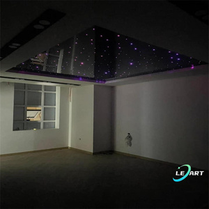 LeArt Corniche Plafond UV Print 3D Moda <span class=keywords><strong>Galaxy</strong></span> Espacio Cielo estrellado Pvc Techos elásticos para salón - Product Image 5