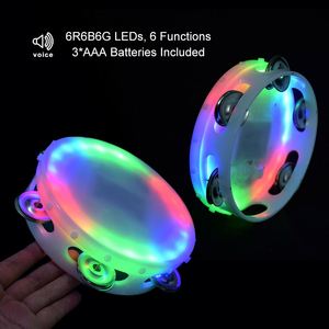 ของเล่นกลองวงกลม LED ส่งเร็ว หลายสี 6 ฟังก์ชั่น สำหรับงานปาร์ตี้เด็ก หรือของขวัญสำหรับงานปาร์ตี้เด็ก - Product Image 5