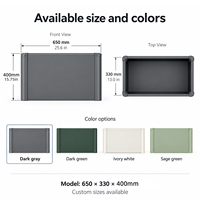 Jardinière rectangulaire en métal sur mesure pour extérieur, bac à fleurs pour projets de paysagisme d'hôtels et de patios, vente en gros OEM ODM