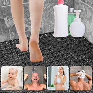 연동 고무 바닥 타일 미끄럼 방지 고무 연동 바닥 매트 배수 매트 수영장 데크 매트 야외 12 "X 12" - Product Image 2