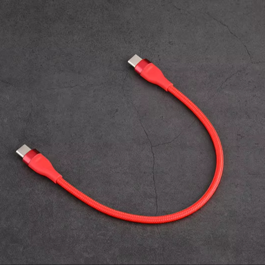 1m 3A Fast Charging Type-C to Micro USB Braid Shielded Nylon Jacket Tinned Copper Cable for Camera & Power Bank