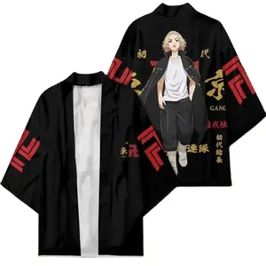 Anime Tokyo Revengers Mikey Manjiro Sano Cosplay Costume Black Sexy Top  Skirts Uniform Longuette Women Halloween