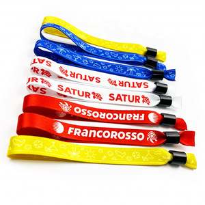 Bracelets en tissu personnalisés avec logo, promotionnels, pour club de musique, à usage unique - Product Image 2