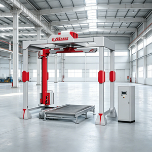 Máquina Envolvedora de Palés Cantilever Inteligente, Totalmente Automática, Controlada por PLC, Fácil de Operar, KM1800FR-PL, Adopta Tecnología Advan - Product Image 1