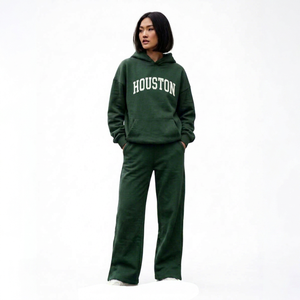 Ensemble de survêtement pour femmes avec logo personnalisé, couleur personnalisée, sweat-shirt à capuche, deux pièces, grande taille, impression numérique, jogging, ensemble de survêtement pour femmes - Product Image 1