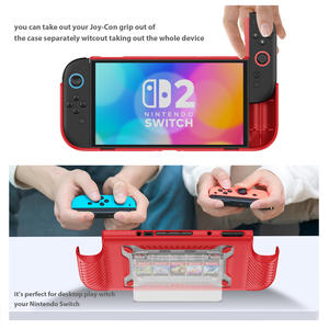 Étui de protection séparé à succès avec support et emplacements pour cartes de jeu pour console Nintendo <span class=keywords><strong>Switch</strong></span> 2, étui de protection - Product Image 4
