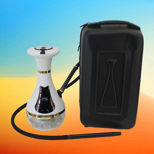 Rechargeable Electronic Hookah Portable LED Light Shisha Pipe Premium Electric Hookah for Bar Party