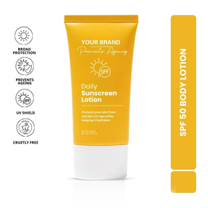 Lotion corporelle SPF 50 en gros avec formule crème, plusieurs teintes, marque personnalisée, lotion corporelle SPF 50 à vendre par les exportateurs - Product Image 4