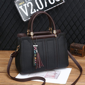 SHOPCEO PU Leather HandBag Women Tassel Crossbody Shoulder Bags Totes - Product Image 4